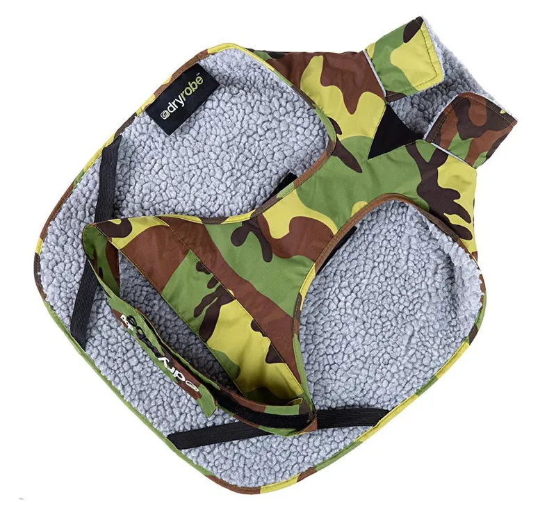 Dryrobe Dog Coat Camo/Grey-9